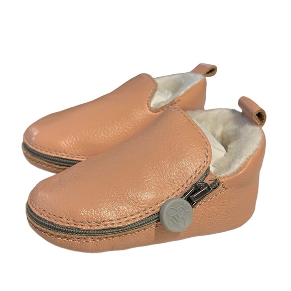 BUKUBEE BABY Cotton Candy Leather Bootie with Fur Lining Sz 1 (0-6 months) - Picture 11 of 14